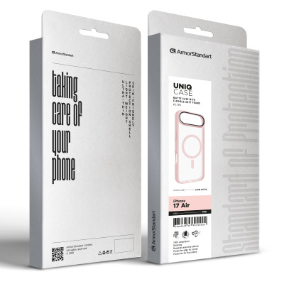 Чохол до мобільного телефона Armorstandart Uniq MagCase Apple iPhone 17 Air Pink (ARM86278) Вінниця - фото 2