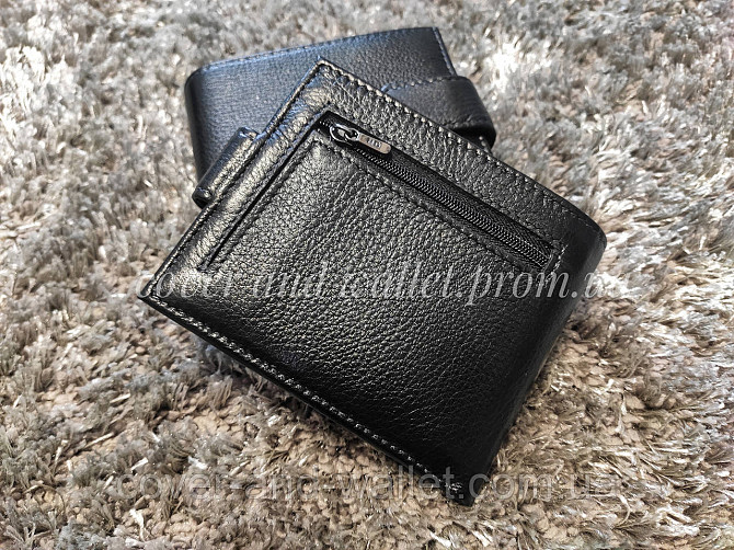 Кожаный мужской кошелек на магнитной фиксации двойного сложения MD Leather 128 Киев - изображение 8