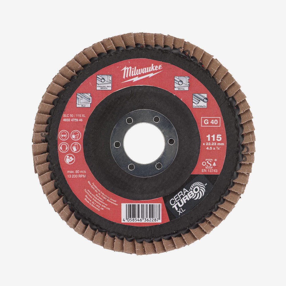 Диск пелюстковий CERA TURBO XL MILWAUKEE SLC 50/125, зерно 80, Ø125мм Одеса - фото 1