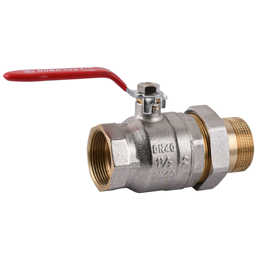 Кран шаровый прямой с американкой SOLOMON 1 1/2″ УСИЛЕННЫЙ 0021042 (000015717) Киев - изображение 2