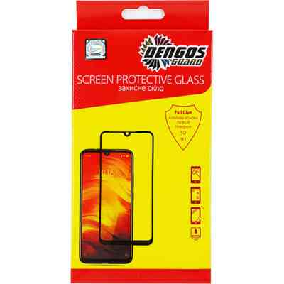 Скло захисне Dengos Full Glue iPhone 12/12 Pro, black frame (TGFG-149) Вінниця