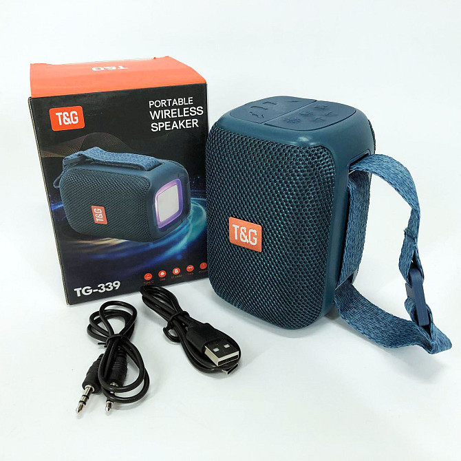 Bluetooth колонка с встроенной светодиодной подсветкой TG339, Bluetooth колонка с USB и AUX входом HL-72 Львов - изображение 8