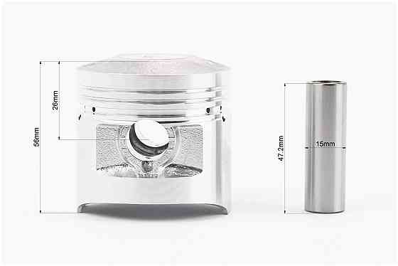 Циліндр к-кт (ЦПГ) CB125cc Ø56,5мм (висота циліндра 68/97мм, палець 15мм) TATA Київ