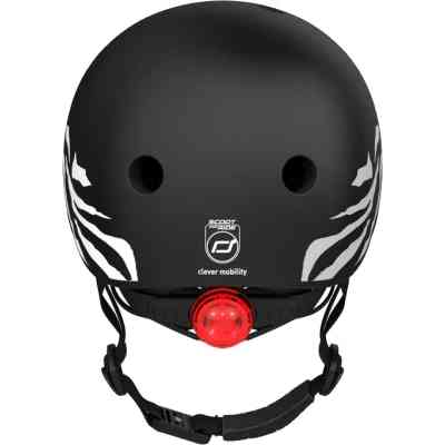 Шлем Scoot&Ride 45-51см, зебра, с фонариком (SR-181206-ZEBRA) Винница