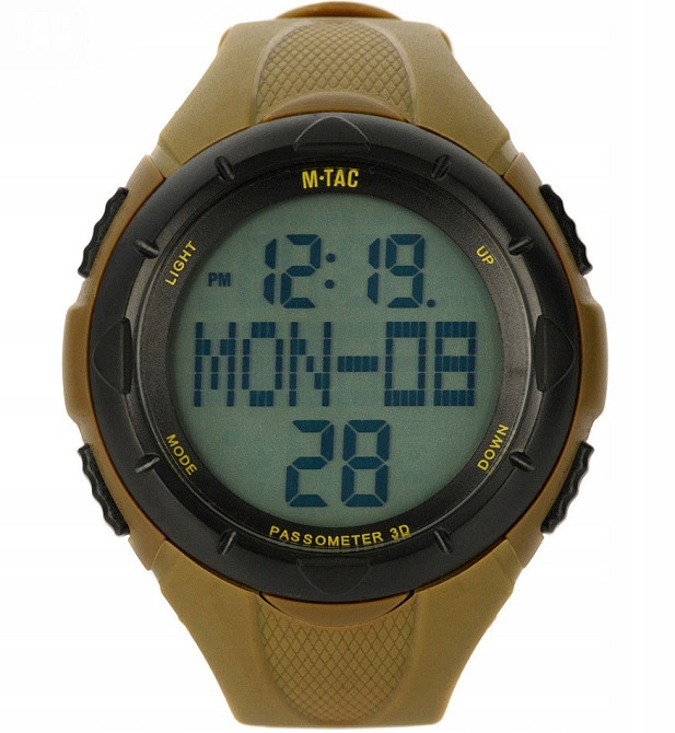 Тактические Часы водонепроницаемые с компасом и шагомером M-Tac (50001005) Coyote Нововолынск - изображение 2