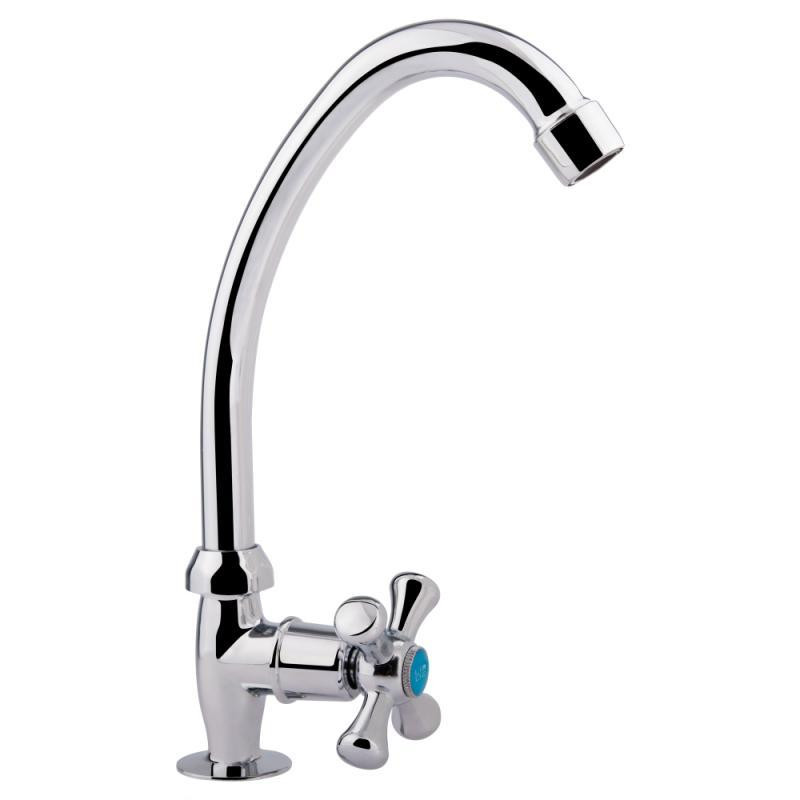 Кран на одну воду для кухні Lidz (CRM) 75 21 269F, хром Київ - фото 1