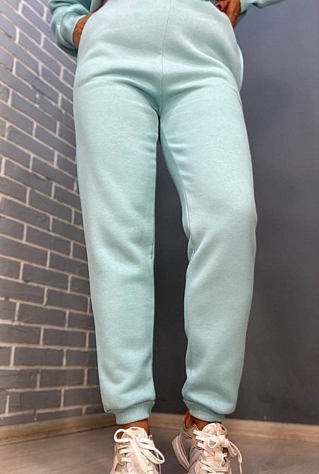 Штаны женские Pepper&mint 24-13 спортивные джоггеры резинка на талии утепленные бирюзовые, бірюзовий, M Киев - изображение 7