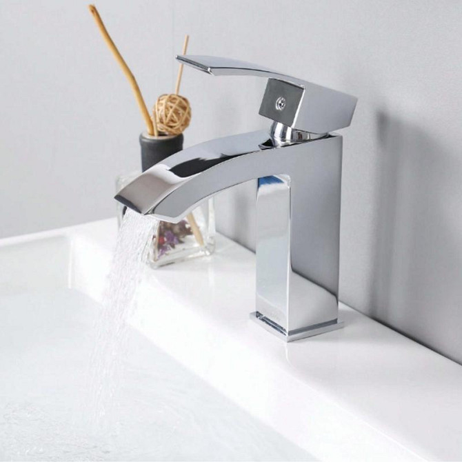Змішувач для раковини Qtap Swan Cascada QTSWA270CRM45564 (k35), одноважільний, низький, Chrome Харків - фото 8