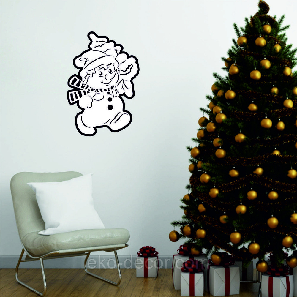 Декоративне настінне Панно «Сніговик», Декор на стену Київ - фото 6