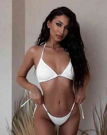 Женский базовый раздельный купальник бикини из итальянского бифлекса Молочный, 42/44 Одесса