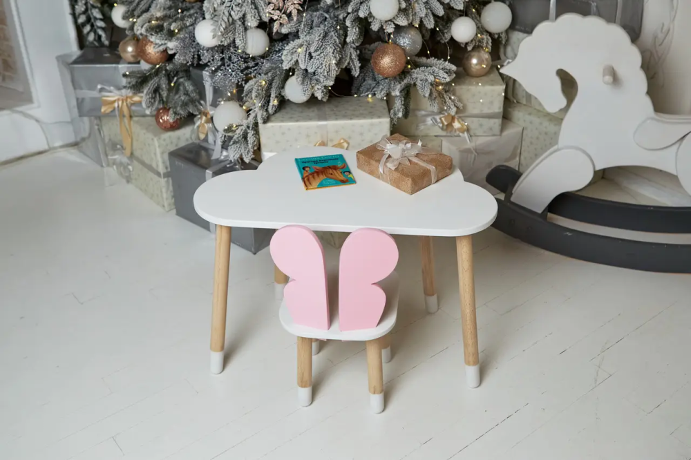 Дитячий столик Хмара та стільчик Метелик рожевий Київ - фото 6