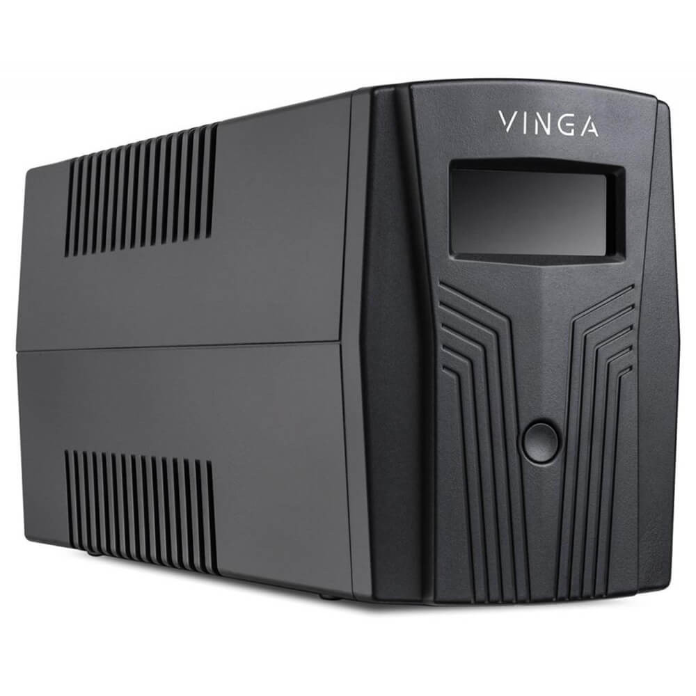 Джерело безперебійного живлення Vinga VPC-600PU 600ВА / 360 Вт з LCD-дисплеєм з USB у пластиковому корпусі Киев - изображение 6
