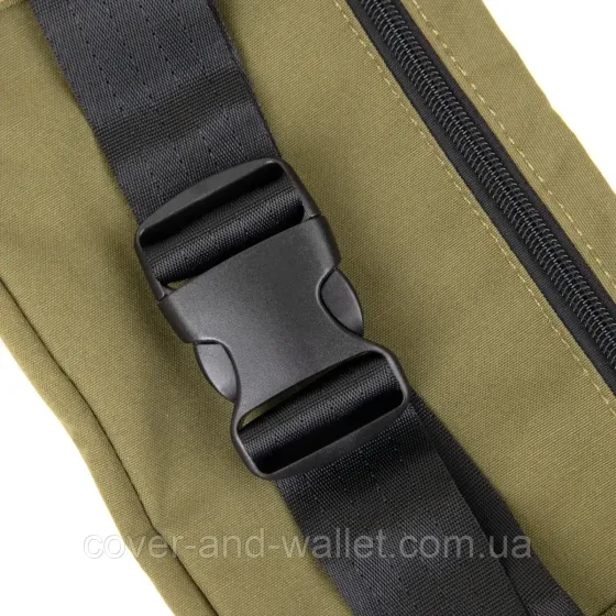 Якісна чоловіча бананка з нейлону оливкового кольору Vintage Київ