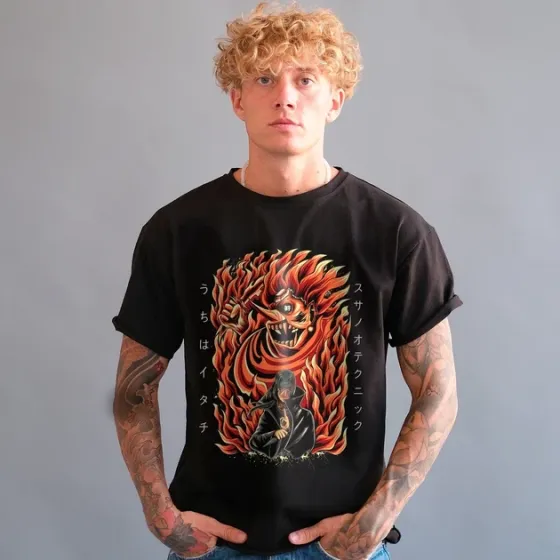 Футболка чоловіча з  принтом Наруто Сусаноо Ітачі Учіха Розмір 48 Anime0025 Дніпро