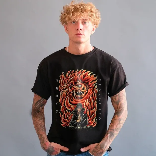 Футболка чоловіча з  принтом Наруто Сусаноо Ітачі Учіха Розмір 48 Anime0025 Дніпро - фото 4