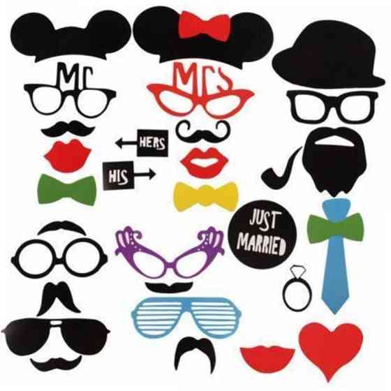 Фотобутафория на свадьбу 31 деталь one size разноцветный Киев