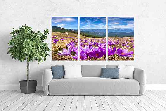 Модульна картина у вітальню/ спальню Шафран ART-045_3A 70х130 см Київ