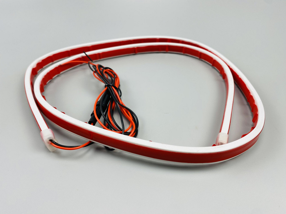 Стрічка LED додаткового підсвічування фар Гнучка світлодіодна смуга освітлення денні ходові вогні Мукачево - фото 3