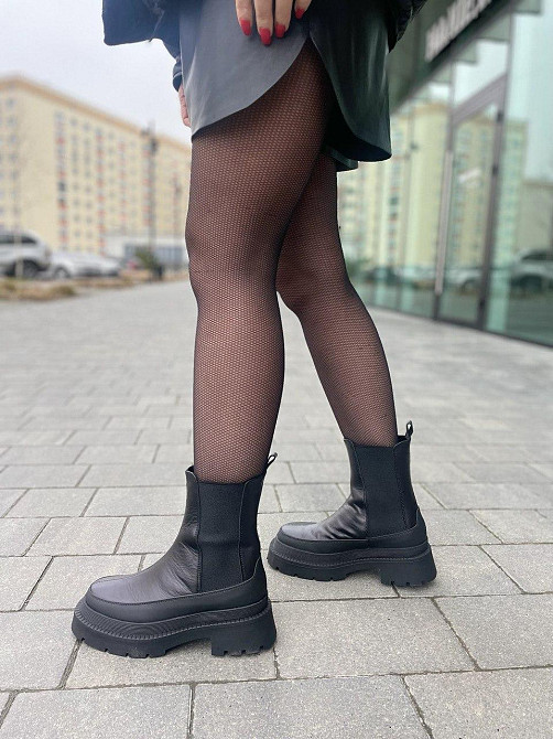 Nikos Черевики жіночі Niros 2101/181 чорні (зима, шкіра натуральна) (5194) 36-39 38 Коломыя - изображение 1