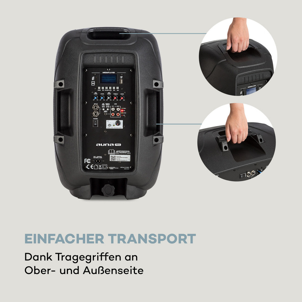 Мобильная акустическая система Streetstar 10 10-дюймовый (25,5 см) низкочастотный микрофон УВЧ-микрофон 400 Вт Ровно - изображение 5