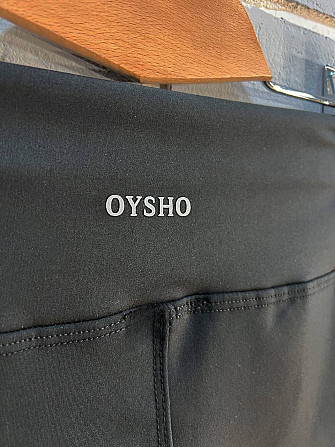 Лосини жіночі Oysho 122 дайвінг широкий пояс утеплені на флісі чорні, чорний, L Одеса - фото 3