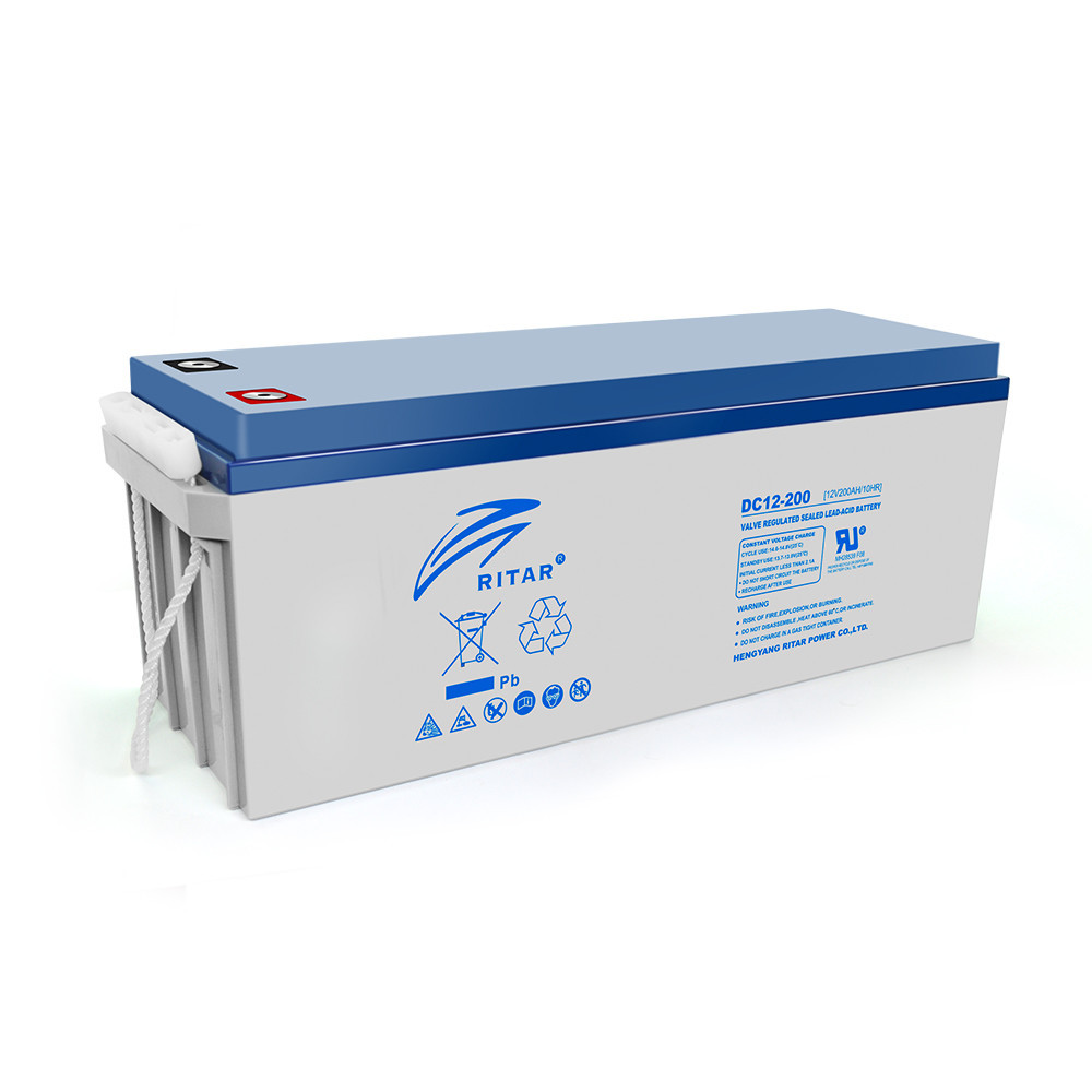 Акумуляторна батарея AGM RITAR DC12-200, Gray Case, 12V 200Ah (522 х 240 х 219 (224)) Q1/18 Київ - фото 1