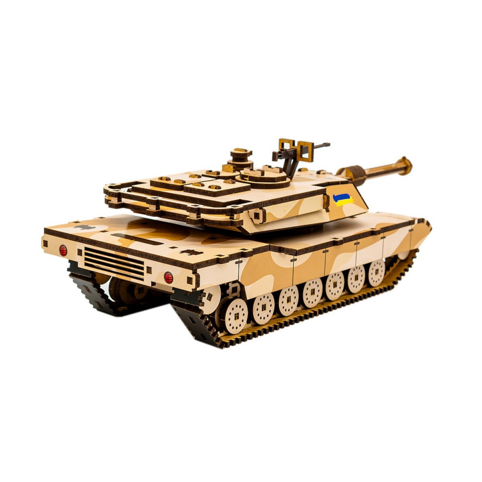 Дерев'яний 3D конструктор "Абрамс" Puz-26917, 187 деталей Вінниця - фото 6