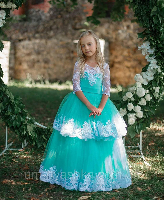 Длинное нарядное платье Лидия на 120-130 Кривой Рог - изображение 2