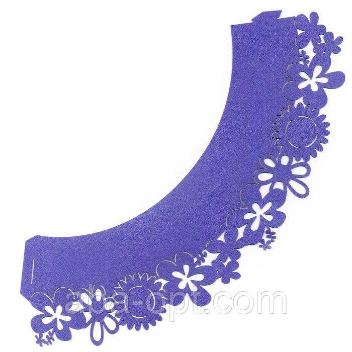 0384 Накладка бумажная декоративна ажурна для маффинов разных цветов (уп 20 шт).Aba-Opt Одесса - изображение 1