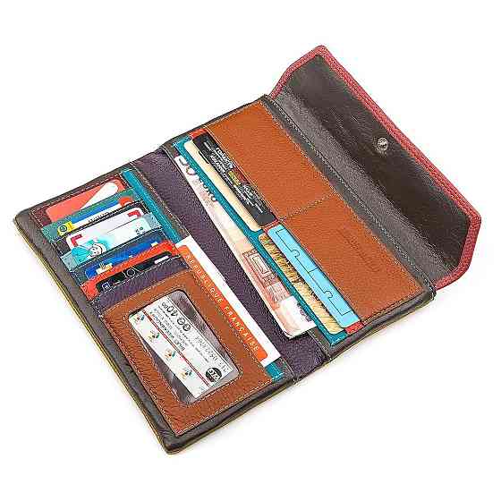 Кошелек женский вместительный Розовый (ST Leather) Киев