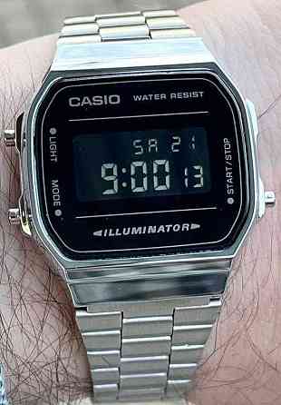 Годинник A168 WEM Silver/Black | Часы касио A159W | Мужские Винтаж AQ Киев