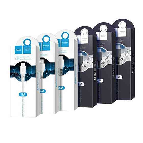 Кабель USB - Type-C HOCO X20 3A 1m PVC TPE конектори колір білий 6957531068853 Одеса