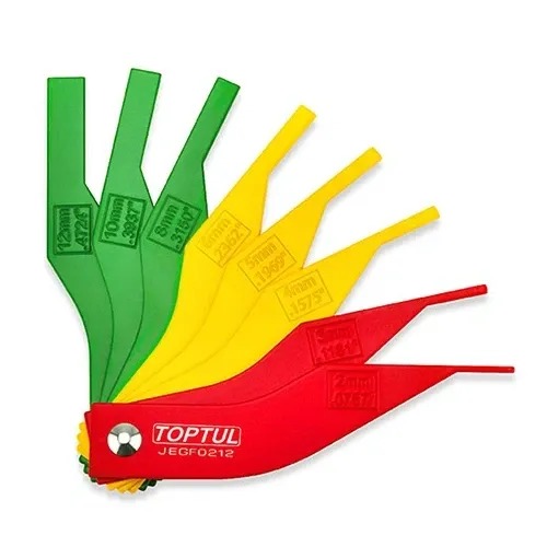 Набір щупів для вимірювання товщини колодок дискових гальм 8 од. (2-12 мм) TOPTUL JEGF0212 Одеса