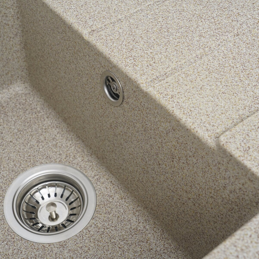 VALESO Гранітна мийка для кухні VALESO INTENSO 6550 матова Карамель Киев - изображение 6