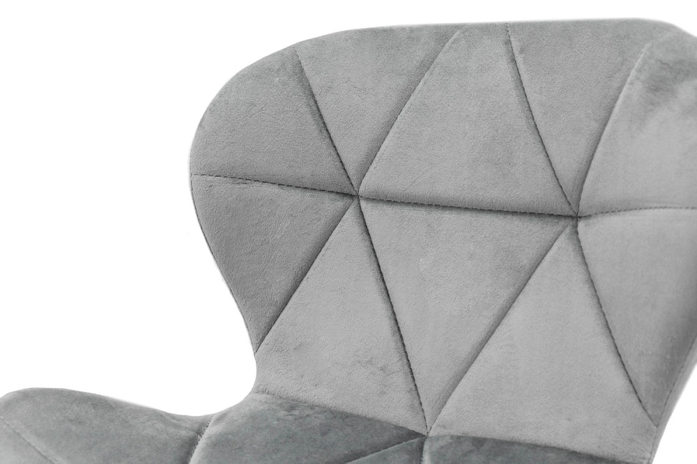 Стілець офісний Роккі, велюр сірий Київ - фото 5