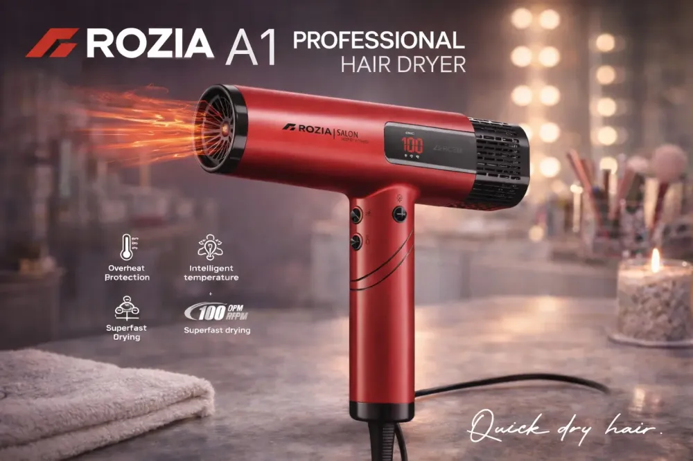 Фен профессиональный для сушки волос ROZIA A1 Professional Hair Dryer AND-6162-9 Коломыя - изображение 2