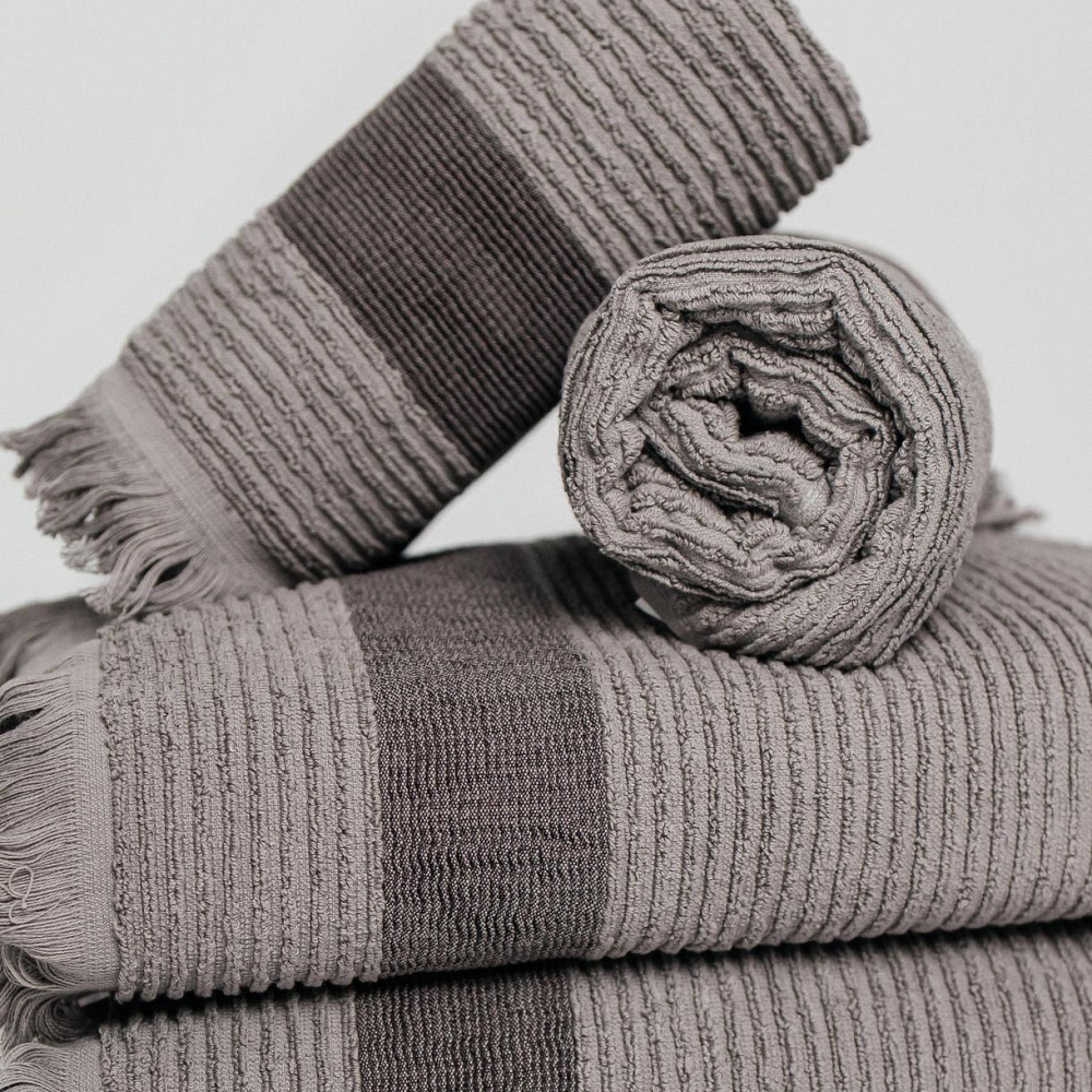 Набір Махрових рушників , Махра,Сірий, 50/90 та 70/140 Київ - фото 3