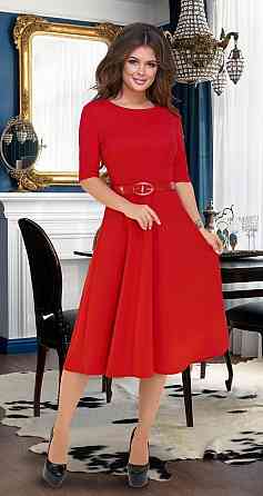 Красивое платье с расклешённой юбкой и ремешком (42) Киев