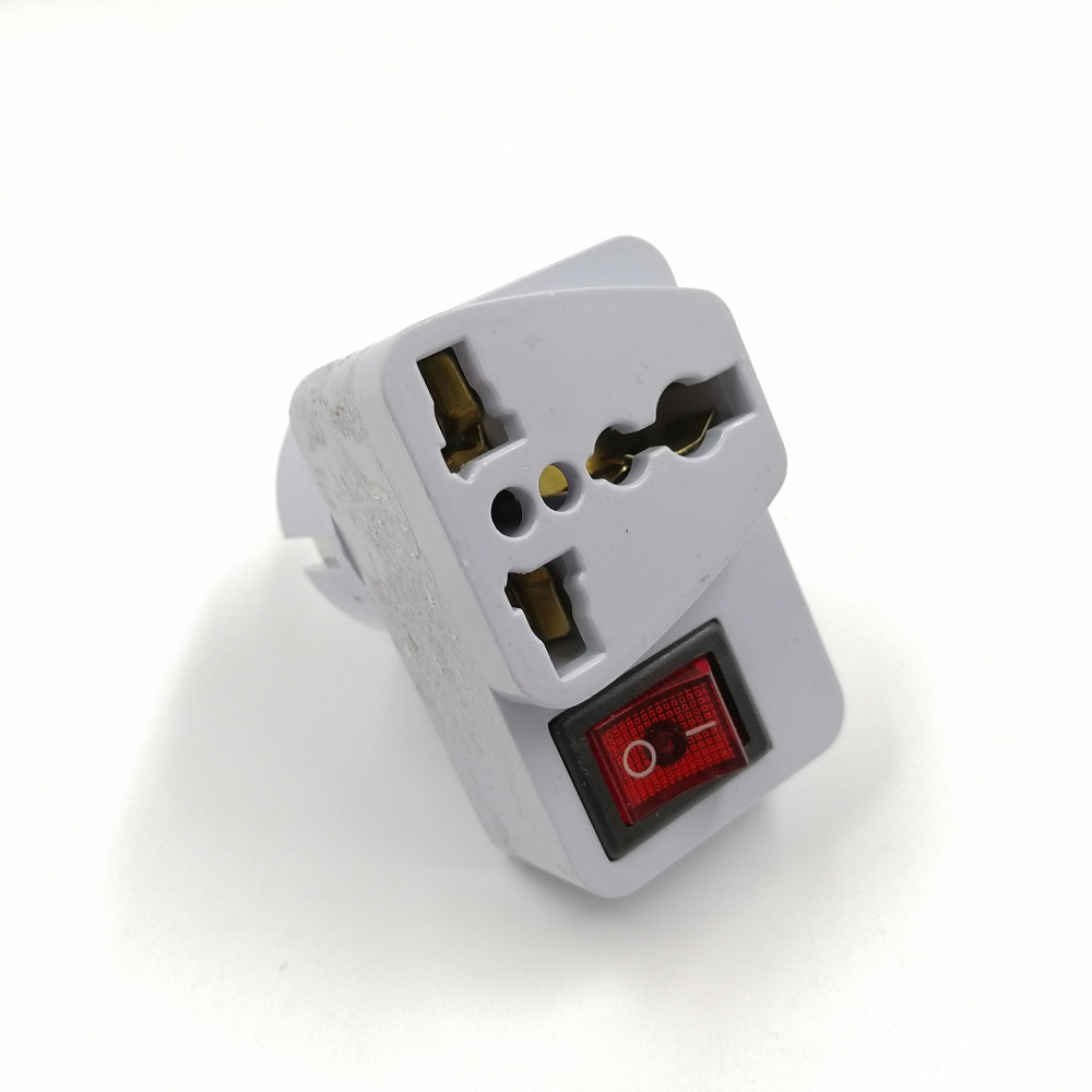 Універсальний адаптер з US/UK/AU на EU з вимикачем Київ - фото 1