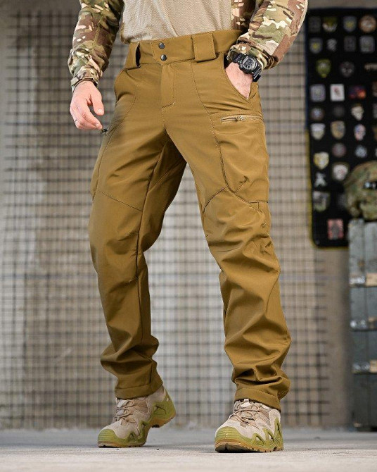 Тактичні штани софтшел DRAFT висока талія кайот ВТ76566 Одеса - фото 3
