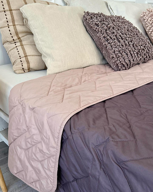 Покрывало IDEIA Izzy 240х260 см шоколад-беж (56861222) Черновцы - изображение 2