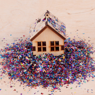 Украшение декоративное Novogod`ko сніг штучний, різнокольоровий, 80 г (974179) Винница - изображение 1