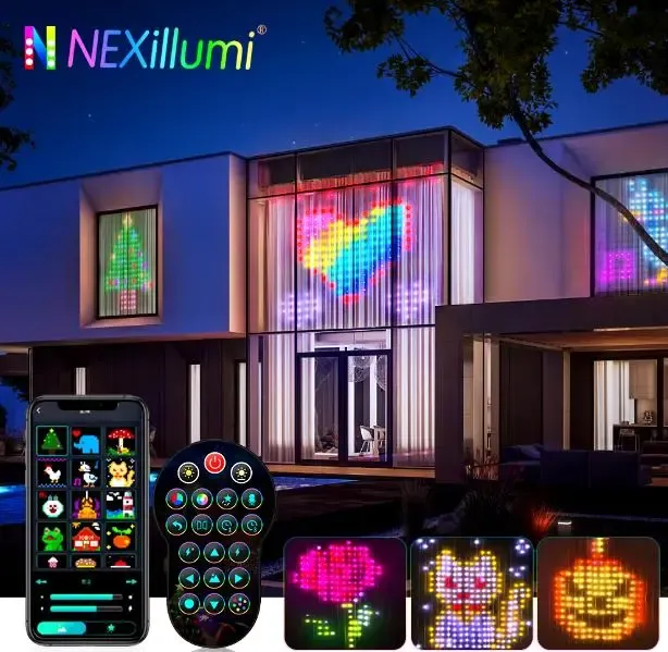 Гирлянда Штора от сети 3х3 м 400LED RGB + пульт дистанционного управления, SF-1 / Умная гирлянда с приложением на телефон Коломия - фото 1