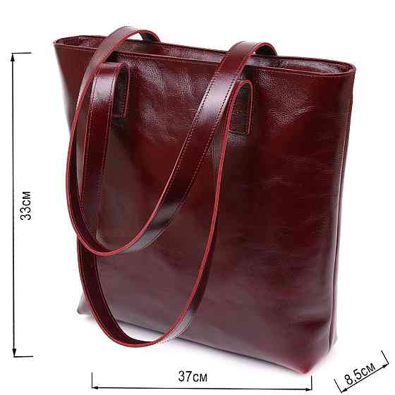 Стильная женская сумка-шоппер Shvigel 16368 Бордовый Киев