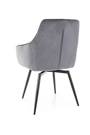Стілець MARLO VELVET чорний каркас/сірий BL.14 Киев