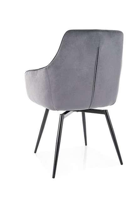 Стілець MARLO VELVET чорний каркас/сірий BL.14 Киев - изображение 3