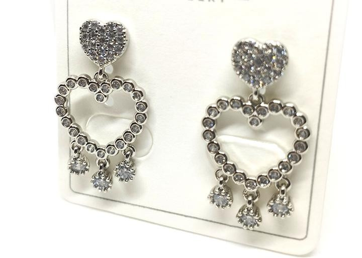 Сережки 2025 вечірні Серце Київ - фото 1