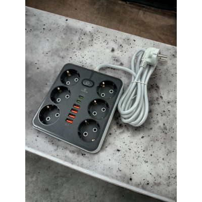 Сетевой фильтр питания XoKo XK-SP-6-4-2-BK Винница - изображение 4