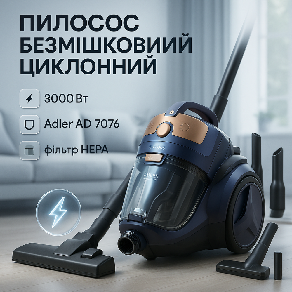 Пылесос с контейнером для уборки шерсти, Вакуумный пылесос с контейнером для мусора UH-43 Львов - изображение 5