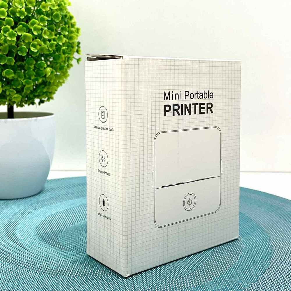 Принтер-міні дитячий портативний друк із смартфона Синій (C 65320) Чернігів - фото 3